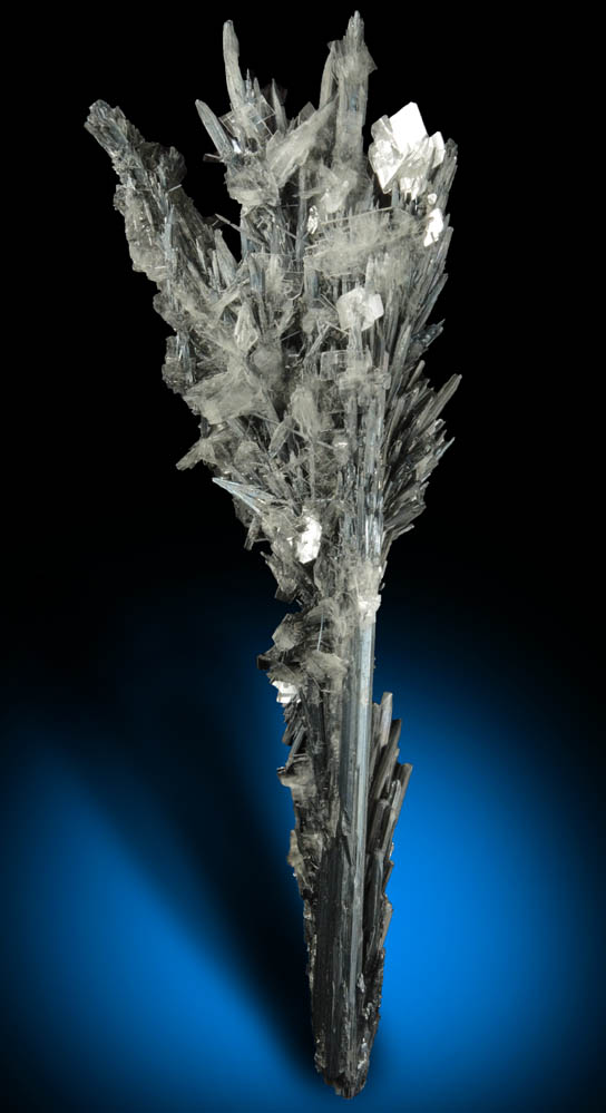 Stibnite with Barite from Baia Sprie (Felsbnya), Maramures, Romania