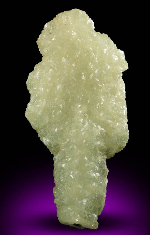 Prehnite pseudomorphs after Glauberite (snake-head habit) with Laumontite from UBC Quarry, Clifton, Passaic County, New Jersey