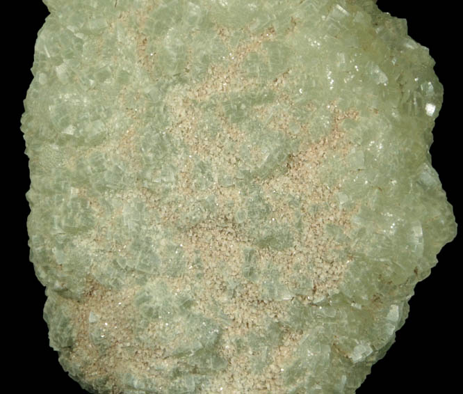 Prehnite pseudomorphs after Glauberite (snake-head habit) with Laumontite from UBC Quarry, Clifton, Passaic County, New Jersey