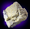 Calcite pseudomorph after Carletonite with Quartz overgrowth from Poudrette Quarry, Mont Saint-Hilaire, Quebec, Canada