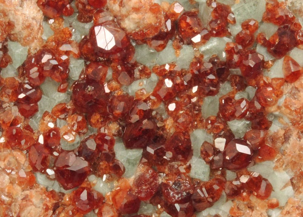 Grossular Garnet with Diopside from Belvidere Mountain Quarries, Lowell (commonly called Eden Mills), Orleans County, Vermont