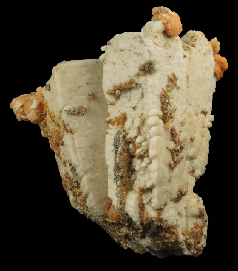 Stellerite on Feldspar from La Mancuerna, Tatatila, Veracruz, Mexico