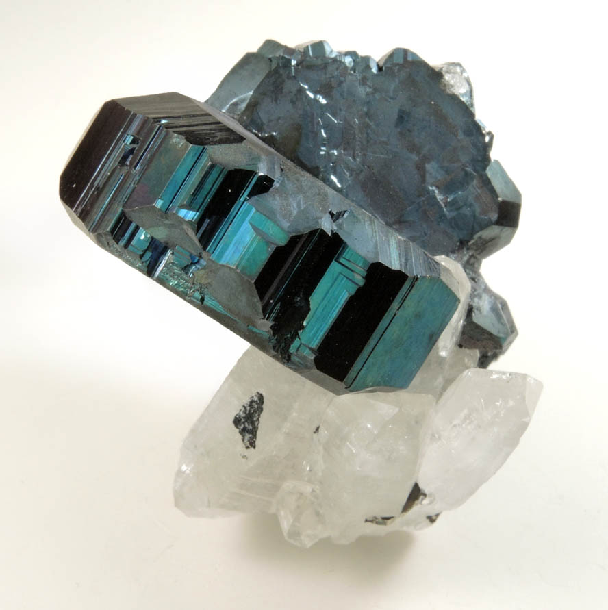 Bournonite (cogwheel twins) and Quartz from Machacamarca District, Cornelio Saavedra, Potos, Bolivia