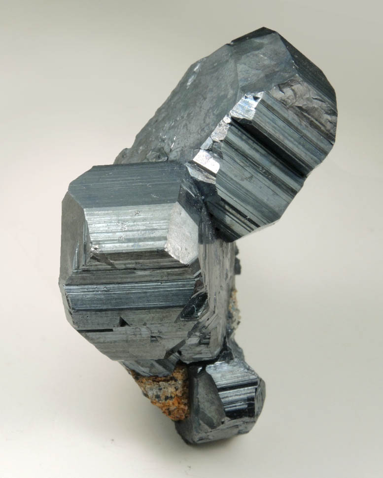 Bournonite (cogwheel twins) from Machacamarca District, Cornelio Saavedra, Potos, Bolivia