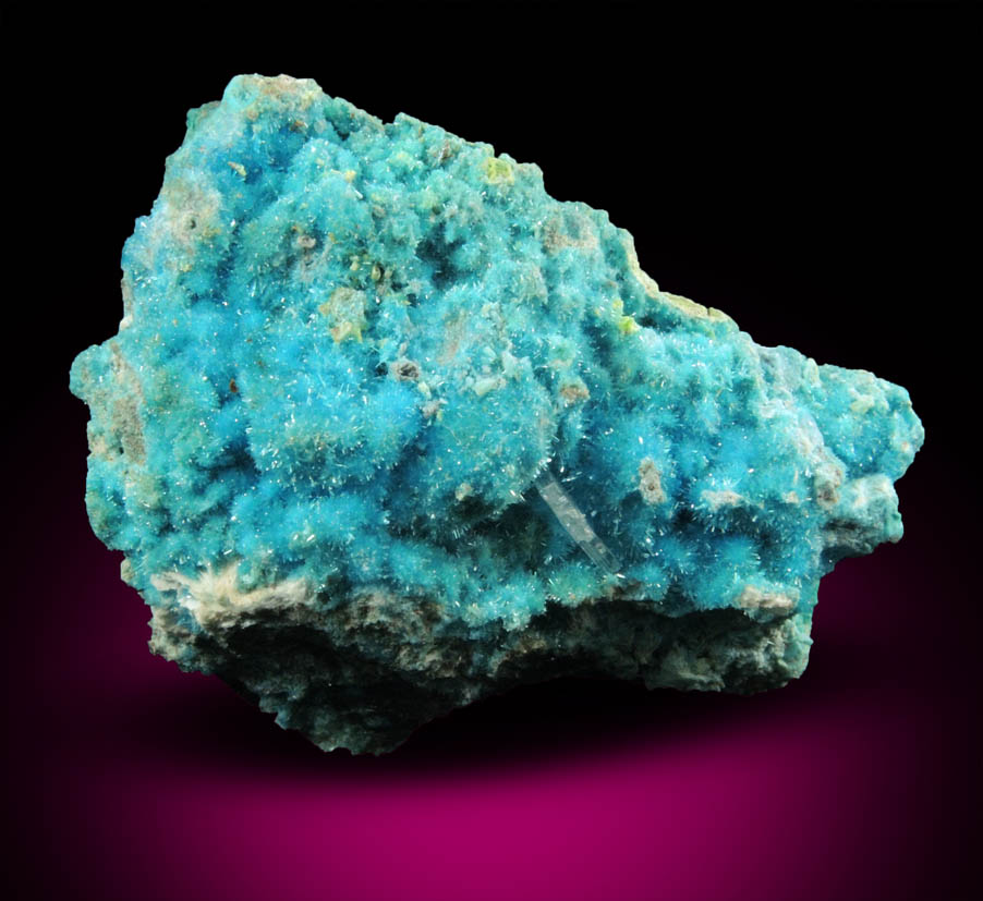 Caledonite, Linarite, Cerussite, Brochantite, Chrysocolla from Scar Vein, Leadhills, South Lanarkshire, Scotland (Type Locality for Caledonite)