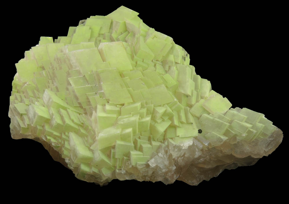 Calcite with Duftite overgrowth from Tsumeb Mine, Otavi-Bergland District, Oshikoto, Namibia (Type Locality for Duftite)