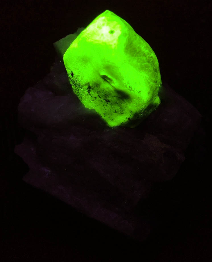 Willemite in Calcite from Franklin District, Sussex County, New Jersey