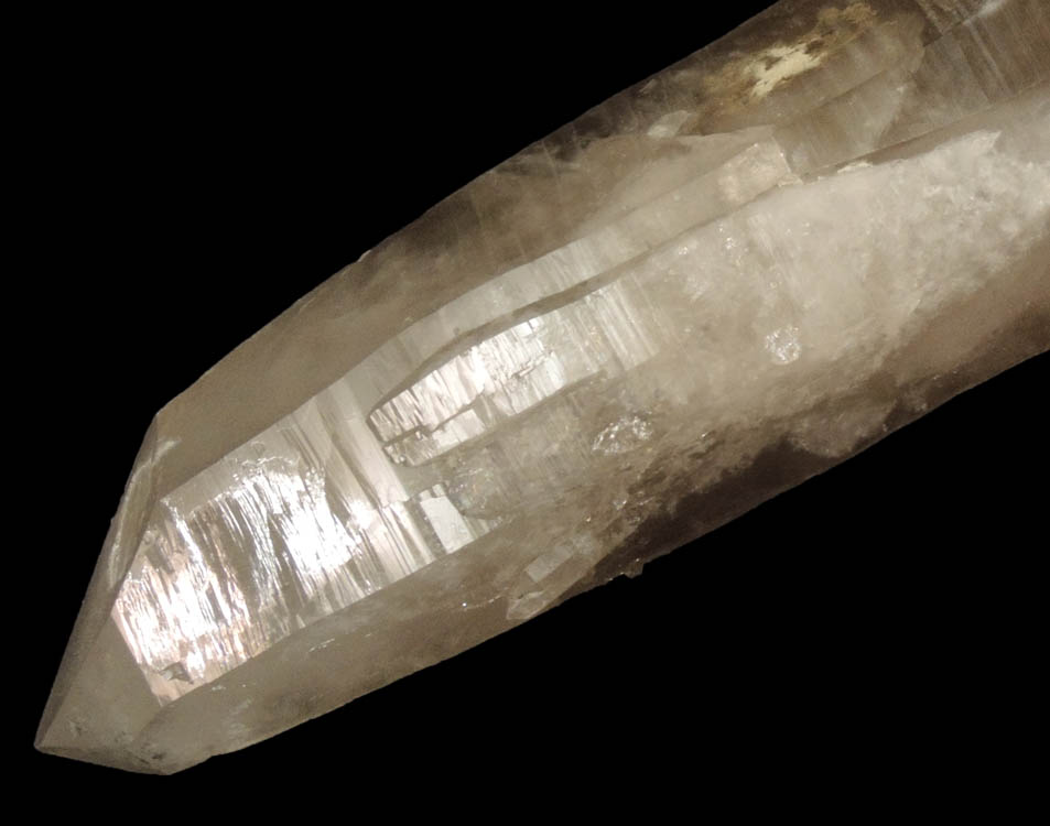 Quartz var. Smoky Quartz (doubly terminated) from Peter's Pocket, Bartlett, Carroll County, New Hampshire