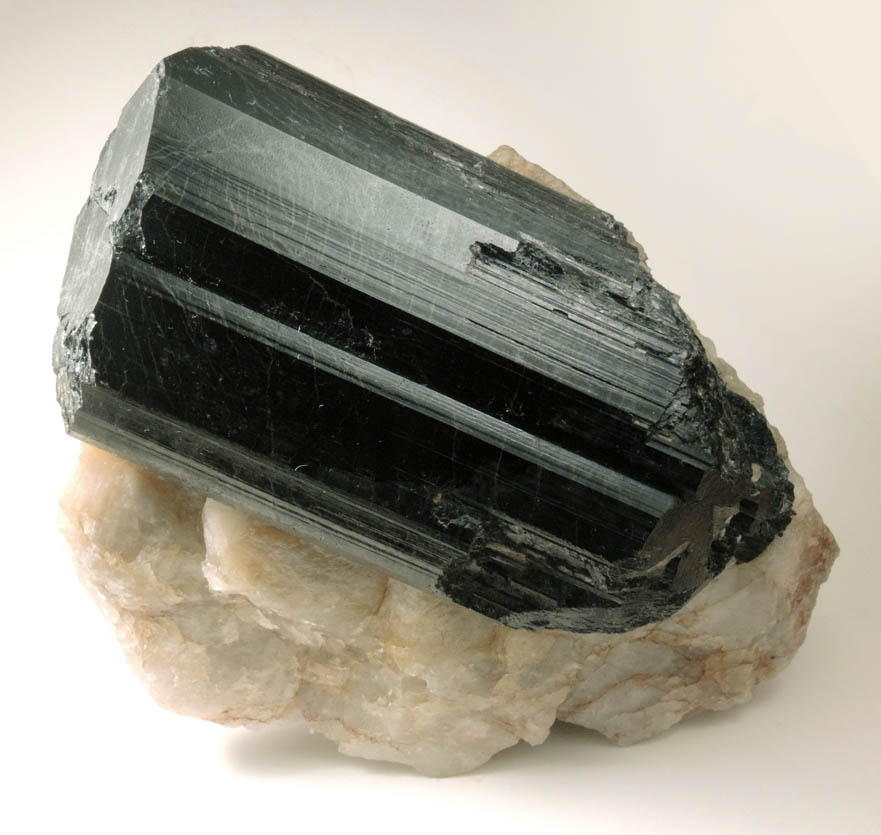Schorl Tourmaline in Quartz from Golden Beryl Site, Nottingham, Rockingham County, New Hampshire