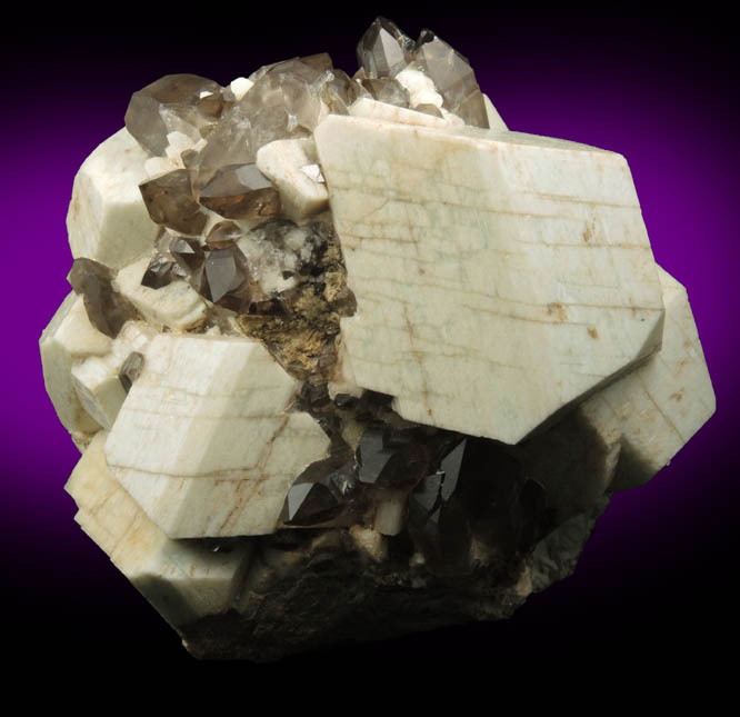 Microcline and Smoky Quartz from Boulder-Ravine Site, Moat Mountain, Bartlett, Carroll County, New Hampshire