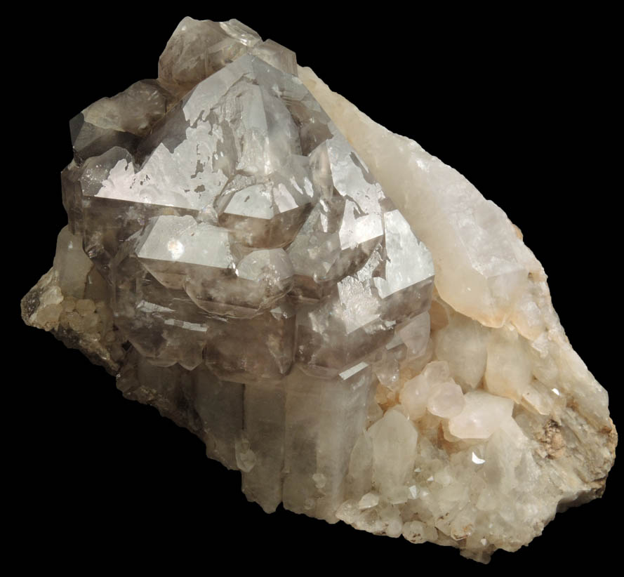 Quartz var. Smoky-Amethyst Scepter-formation from Black Cap Mountain, east of North Conway, Carroll County, New Hampshire