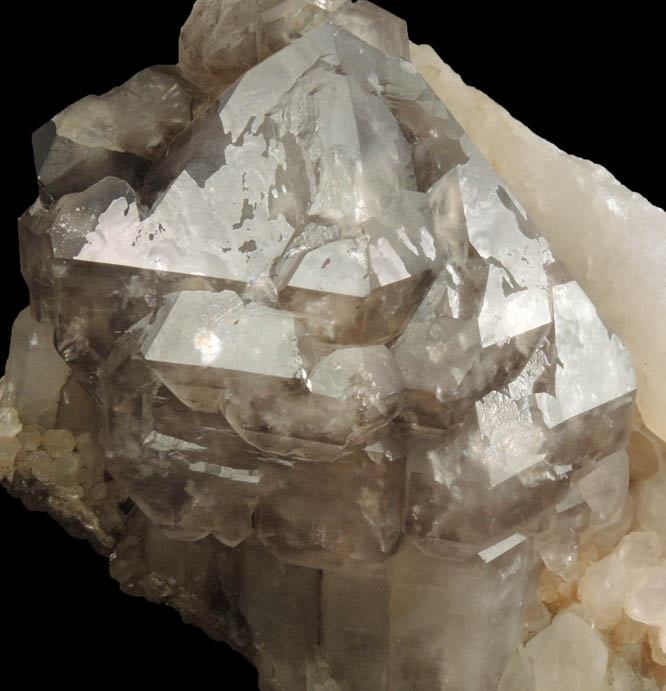 Quartz var. Smoky-Amethyst Scepter-formation from Black Cap Mountain, east of North Conway, Carroll County, New Hampshire