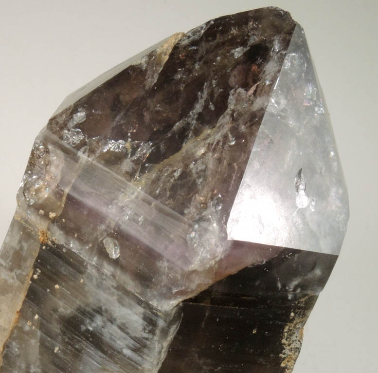 Quartz var. Smoky-Amethyst Quartz from Memorial Day Pocket, Boulder-Ravine Site, Moat Mountain, Bartlett, Carroll County, New Hampshire