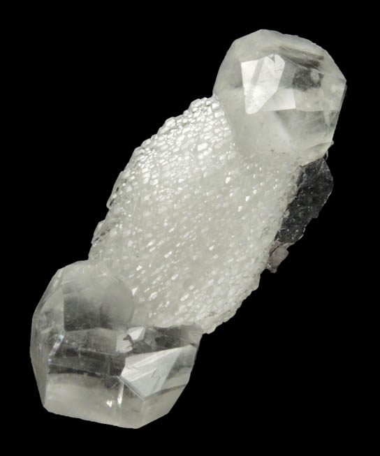 Calcite (doubly terminated barbell-shaped formation) from Wessels Mine, Kalahari Manganese Field, Northern Cape Province, South Africa