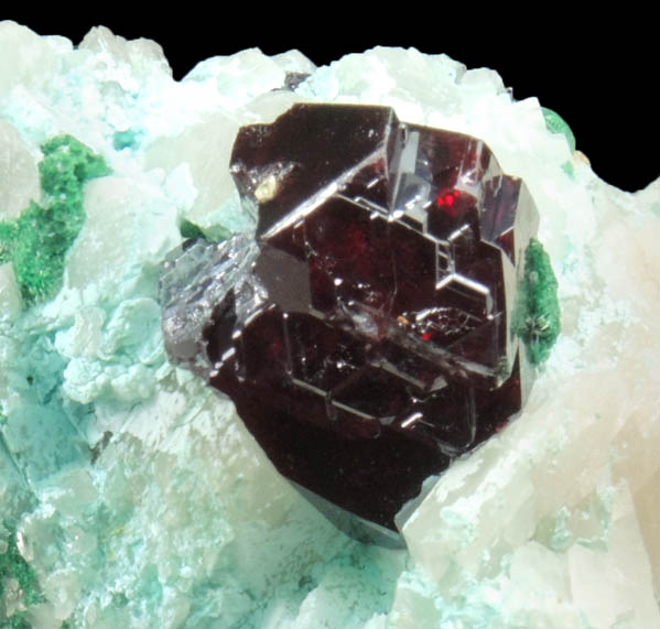 Cuprite with Chrysocolla and Malachite from Mashamba West Mine, 13 km west of Kolwezi, Katanga Copperbelt, Lualaba Province, Democratic Republic of the Congo