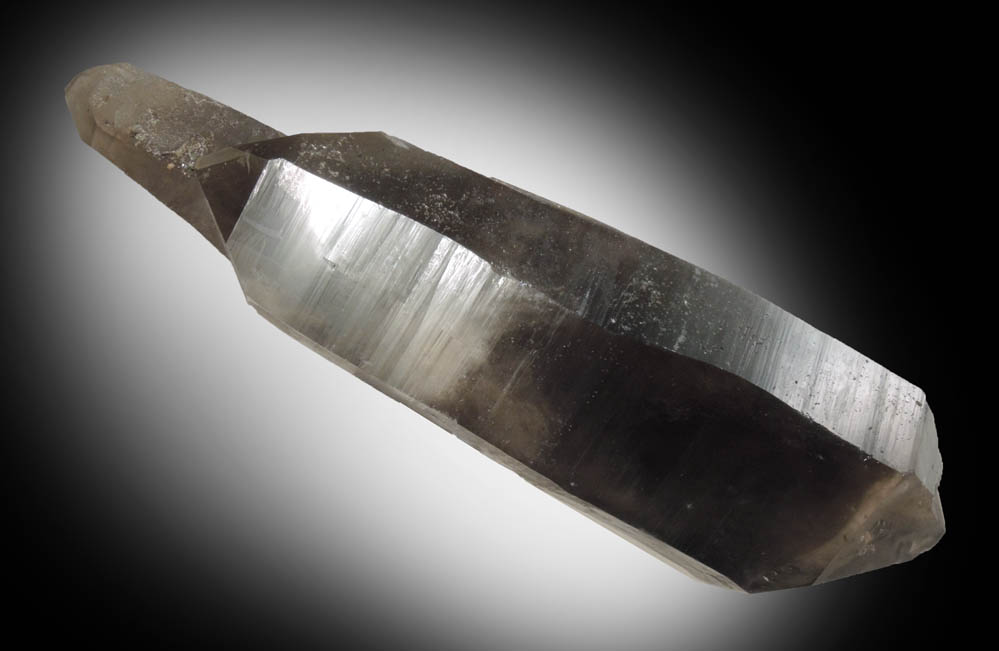 Quartz var. Smoky Quartz (doubly terminated) from Peter's Pocket, Bartlett, Carroll County, New Hampshire