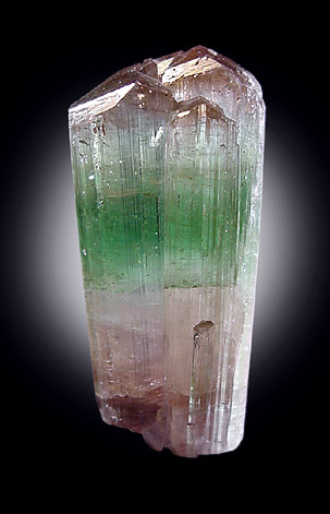 Elbaite Tourmaline var. Bi-Color from Skardu Road, Baltistan, Gilgit-Baltistan, Pakistan