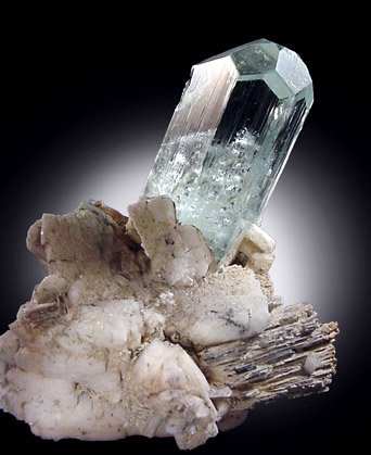 Beryl var. Aquamarine from Skardu Road, Baltistan, Gilgit-Baltistan, Pakistan