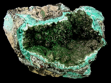 Malachite and Chrysocolla from Lubumbashi, Katanga Copperbelt, Haut-Katanga Province, Democratic Republic of the Congo