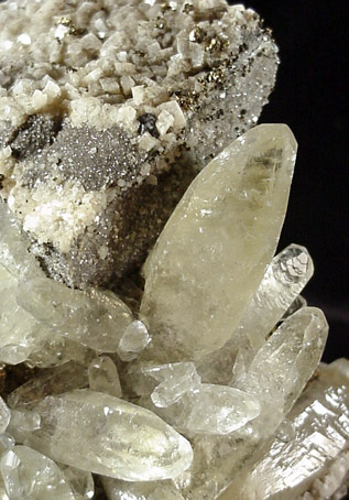 Calcite with Pyrite, Dolomite from Sweetwater Mine, Viburnum Trend, Reynolds County, Missouri