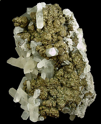 Pyrite, Calcite, Dolomite from Sweetwater Mine, Viburnum Trend, Reynolds County, Missouri