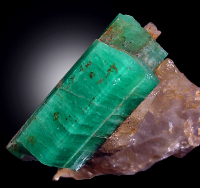 Beryl var. Emerald in Quartz from Mount Dayakou tungsten mine, 6 km northeast of Mengdong village, Malipo County, Yunnan Province, China