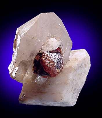 Albite, Spessartite, Quartz from Shengus, Skardu Road, Gilgit-Baltistan, Pakistan