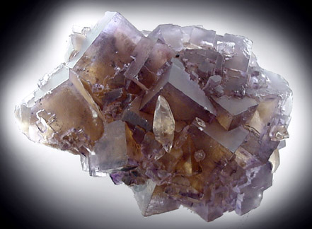 Fluorite with Calcite from Cave-in-Rock District, Hardin County, Illinois