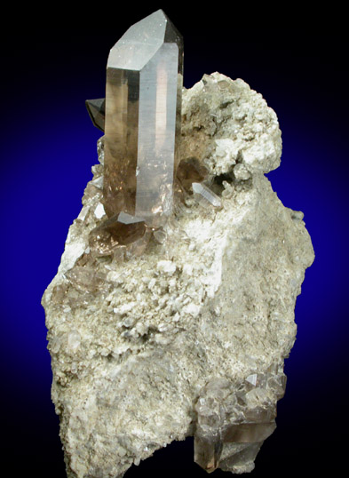 Quartz var. Smoky from Piz Gendusas, Tavetsch, Grischun, Switzerland