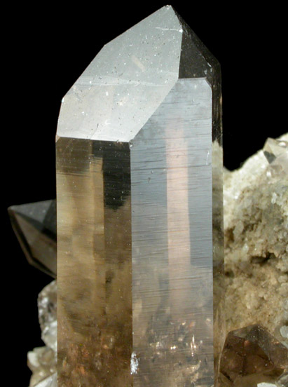 Quartz var. Smoky from Piz Gendusas, Tavetsch, Grischun, Switzerland