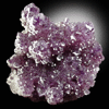 Quartz var. Amethyst with Calcite from Guanajuato, Mexico