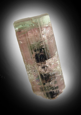 Elbaite Tourmaline, with internal phantom from Minas Gerais, Brazil