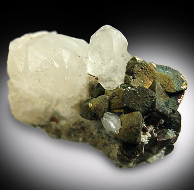 Chalcopyrite and Calcite from Laurel Hill (Snake Hill) Quarry, Secaucus, Hudson County, New Jersey