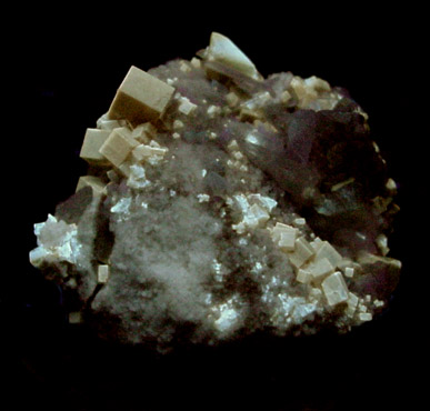 Fluorite and Celestine from Clay Center, Ohio