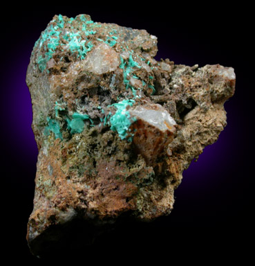 Chalcophyllite from Majuba Hill Mine, Pershing County, Nevada