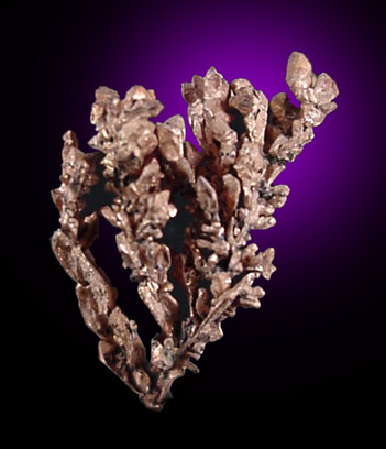 Copper, crystallized from Bisbee, Warren District, Cochise County, Arizona