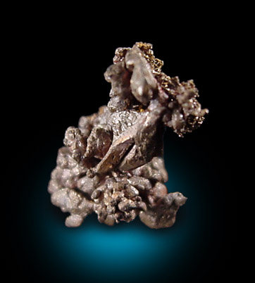 Copper, crystallized from Ajo, Pima County, Arizona