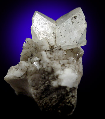 Calcite, butterfly twin from Huaron Mine, Cerro de Pasco, Peru