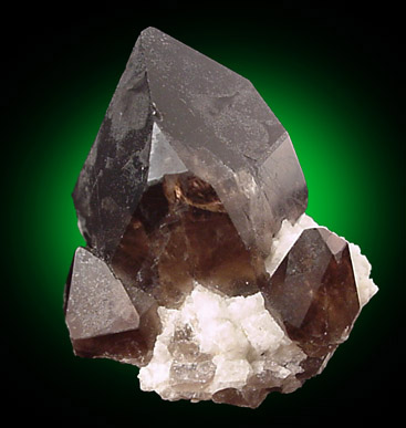 Quartz var. Smoky with Albite from Government Pit, Albany, Carroll County, New Hampshire