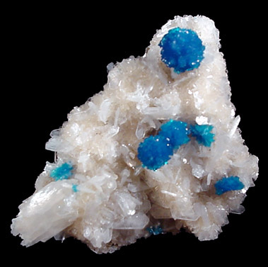 Cavansite and Stilbite from Wagholi Quarry, Maharashtra, India