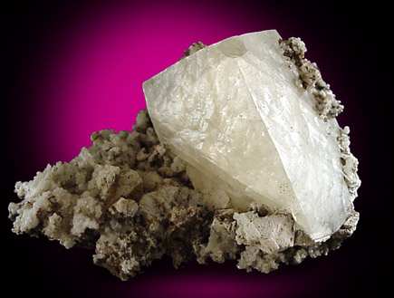 Calcite on Datolite from Millington Quarry, Bernards Township, Somerset County, New Jersey