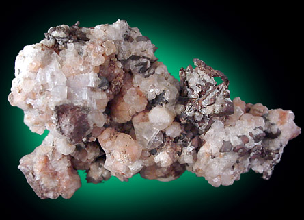 Analcime and Native Copper from Quincy Mine, Hancock, Keweenaw Peninsula Copper District, Houghton County, Michigan
