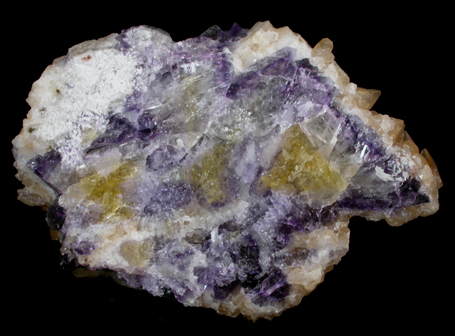 Calcite on Fluorite from Sub-Rosiclare Level, Minerva #1 Mine, Cave-in-Rock District, Hardin County, Illinois