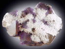 Barite on Fluorite from Sub-Rosiclare Level, Annabel Lee Mine, Harris Creek District, Hardin County, Illinois