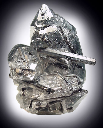 Schorl Tourmaline in Quartz from Lavra da Golconda, Near Governor Valadares, Minas Gerais, Brazil