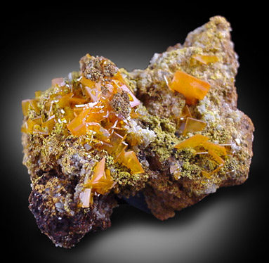 Wulfenite from Harrington-Hickory Mine, Beaver County, Utah