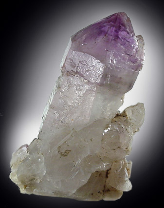 Quartz var. Amethyst from Colton Hill, Stow, Maine