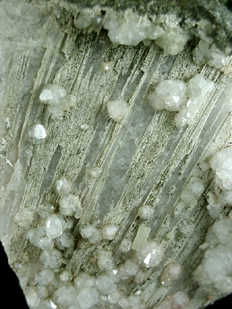 Analcime in cast after Anhydrite from Prospect Park Quarry, Prospect Park, Passaic County, New Jersey