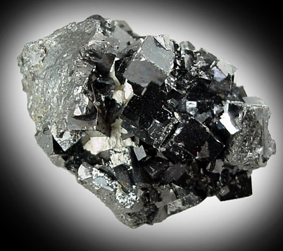 Magnetite, rare cubic crystals from 2500' level, ZCA Mine #4, Balmat, St. Lawrence County, New York