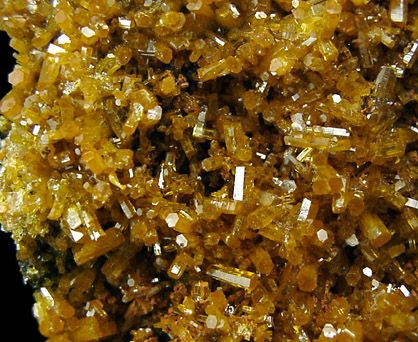 Mimetite on Cesarolite from Guatomo Mine, near Tham Thalu, south of Hat Yai, Yala Province, Thailand